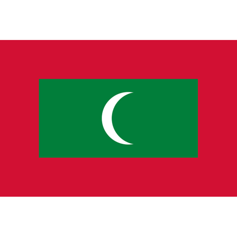 Drapeau Maldives (15x10cm) - Sticker/autocollant