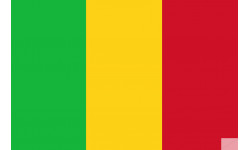 Drapeau Mali (19.5x13cm) - Autocollant(sticker)