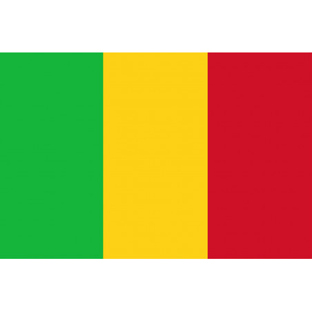 Drapeau Mali (19.5x13cm) - Autocollant(sticker)