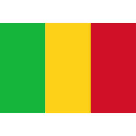 Drapeau Mali (15x10cm) - Sticker/autocollant