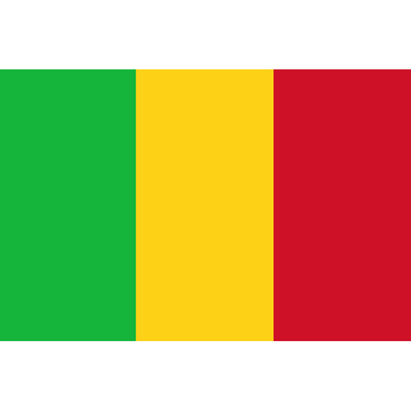 Drapeau Mali (5x3.3cm) - Sticker/autocollant