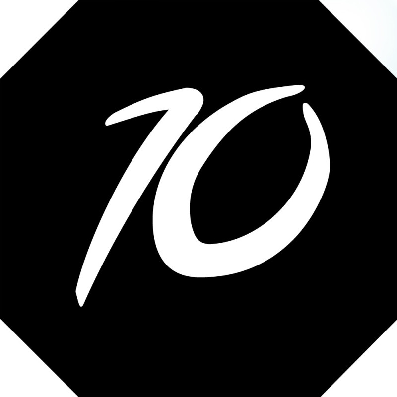 numéro de boite aux lettres 10 - architecte 10x10cm - Sticker/autocol