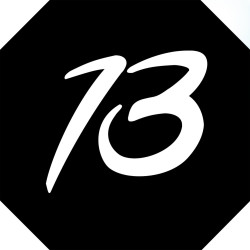 numéro de boite aux lettres 13 - architecte 10x10cm - Sticker/autocol