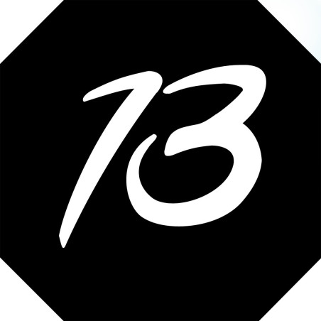 numéro de boite aux lettres 13 - architecte 10x10cm - Sticker/autocol