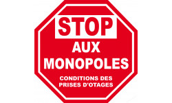 MONOPOLES STOP (5X5cm) - Autocollant(sticker)