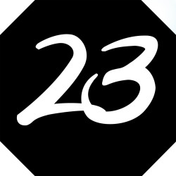 numéro de boite aux lettres 23 (architecte 10x10cm) - Sticker/autocol