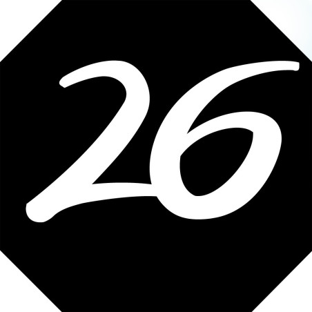numéro de boite aux lettres 26 (architecte 10x10cm) - Sticker/autocol