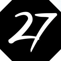 numéro de boite aux lettres 27 (architecte 10x10cm) - Sticker/autocol