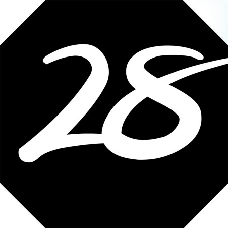 numéro de boite aux lettres 28 (architecte 10x10cm) - Sticker/autocol