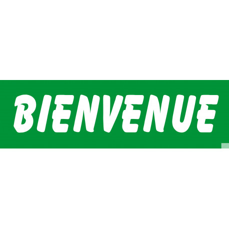 Bienvenue (30x9cm) - Autocollant(sticker)