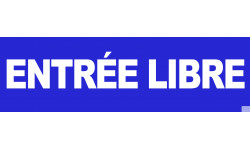 entrée libre (30x9cm) - Autocollant(sticker)