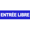 entrée libre (30x9cm) - Autocollant(sticker)