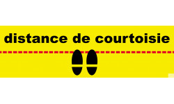 distance de courtoisie (30x9cm) - Autocollant(sticker)