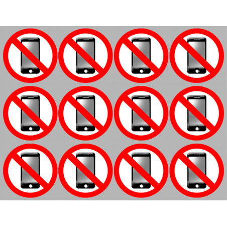 éteindre son smartphone (12fois 5cm) - Autocollant(sticker)