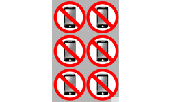 éteindre son smartphone (6fois 5cm) - Autocollant(sticker)