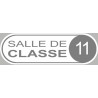 Autocollant (sticker): signaletique salle de classe