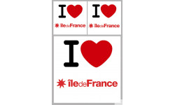 Département 75 l'île de France (1fois 10cm 2fois 5cm) - Autocollant(sticker)