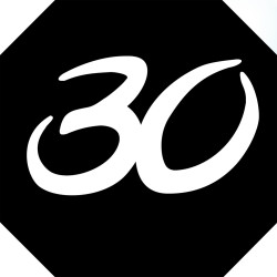 numéro de boite aux lettres 30 (architecte 10x10cm) - Sticker/autocol