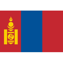 Drapeau Mongolie (15x10cm) - Sticker/autocollant