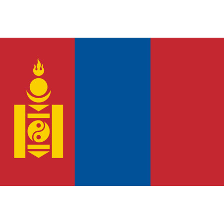Drapeau Mongolie (5x3.3cm) - Sticker/autocollant