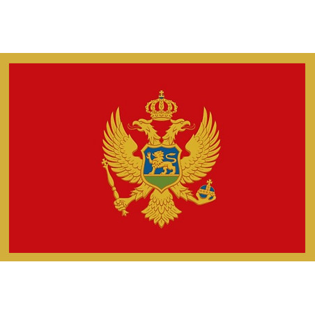 Drapeau Monténégro (15x10cm) - Sticker/autocollant