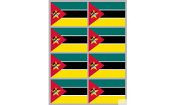 Drapeau Mozambique (8 fois 9.5x6.3cm) - Autocollant(sticker)