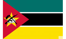 Drapeau Mozambique (19.5x13cm) - Autocollant(sticker)