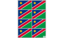 Drapeau Namibie (8 fois 9.5x6.3cm) - Autocollant(sticker)