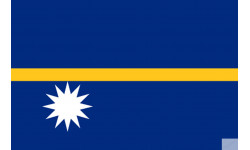 Drapeau Nauru (19.5x13cm) - Autocollant(sticker)