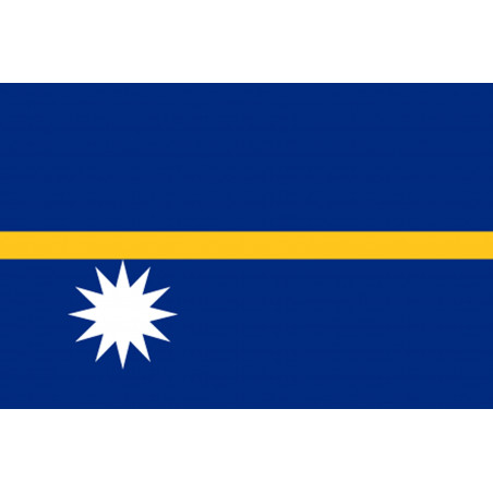 Drapeau Nauru (5x3.3cm) - Autocollant(sticker)