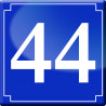 numéro de rue 44 (classique 10x10cm) - Autocollant(sticker)