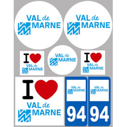 Val de Marne (8 autocollants variés) - Sticker/autocollant