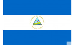 Drapeau Nicaragua 19.5x13cm) - Autocollant(sticker)