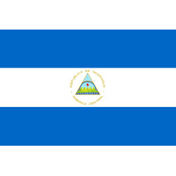 Drapeau Nicaragua (5x3.3cm) - Sticker/autocollant