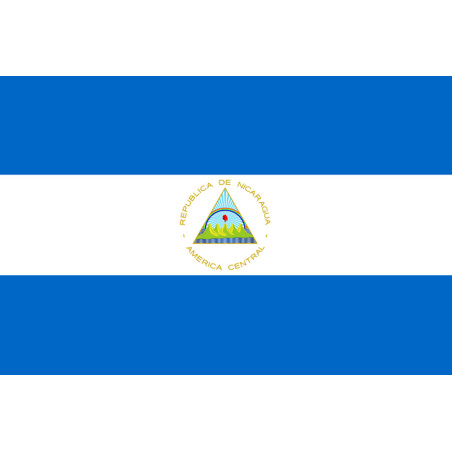Drapeau Nicaragua (5x3.3cm) - Sticker/autocollant