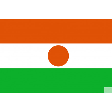 Drapeau Niger (19.5x13cm) - Autocollant(sticker)