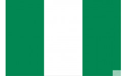 Drapeau Nigeria (19.5x13cm) - Autocollant(sticker)