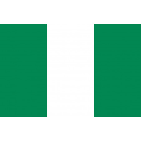 Drapeau Nigeria (19.5x13cm) - Autocollant(sticker)