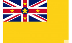 Drapeau Niue (19.5x13cm) - Autocollant(sticker)