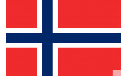 Drapeau Norvège (19.5x13cm) - Autocollant(sticker)