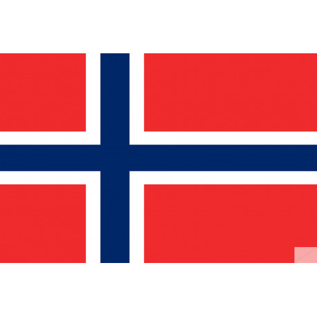 Drapeau Norvège (19.5x13cm) - Autocollant(sticker)