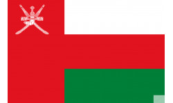 Drapeau Oman (19.5x13cm) - Autocollant(sticker)