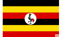 Drapeau Ouganda (19.5x13cm) - Autocollant(sticker)