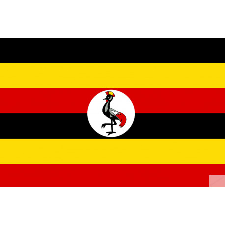 Drapeau Ouganda (19.5x13cm) - Autocollant(sticker)