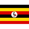 Drapeau Ouganda (19.5x13cm) - Autocollant(sticker)