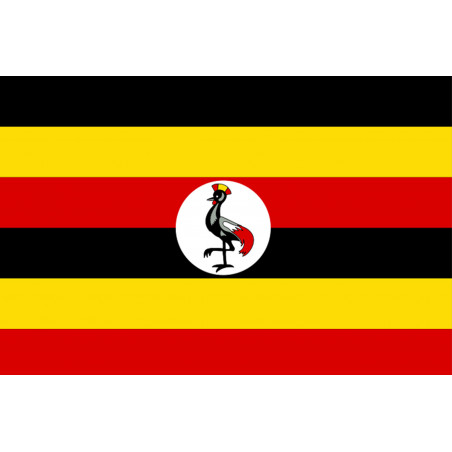 Drapeau Ouganda (5x3.3cm) - Autocollant(sticker)