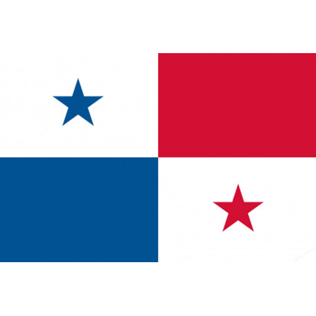 Drapeau Panama (19.5x13cm) - Autocollant(sticker)