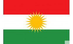 Drapeau Kurdistan (19.5x13cm) - Autocollant(sticker)