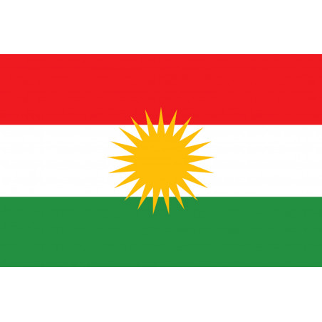 Drapeau Kurdistan (19.5x13cm) - Autocollant(sticker)