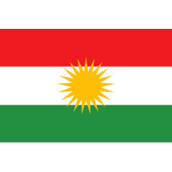 Drapeau Kurdistan (5x3.3cm) - Sticker/autocollant